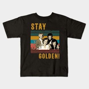 Vintage Stay Golden Kids T-Shirt